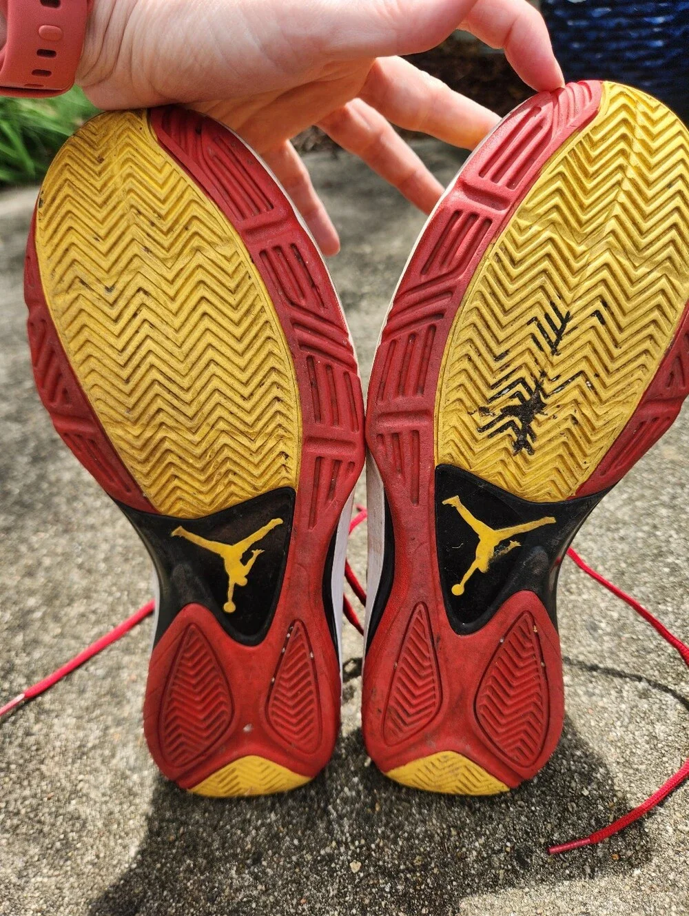 Jordan Aero Flight Hulk Hogan Yellow & Red Athletic Shoes - Performance Sneaker